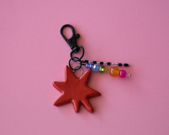 Starburst bag charm 14