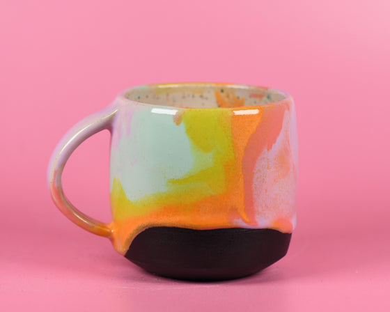 10oz Rainbow marble mug 9