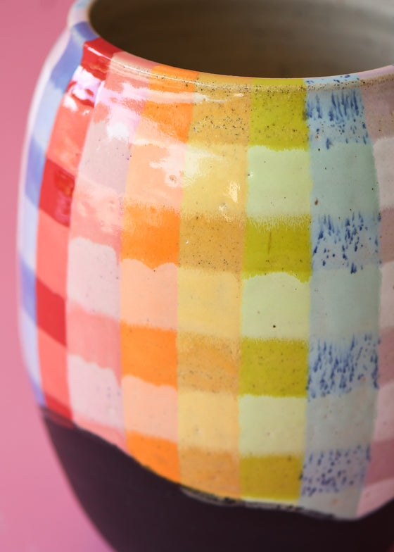 Rainbow picnic vase