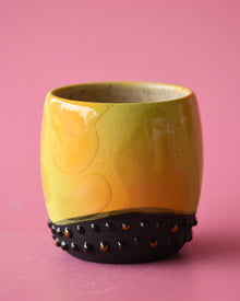  10oz Green/yellow lava lamp cup
