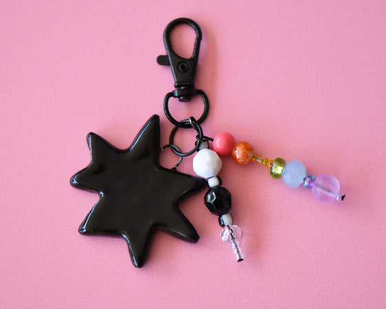 Starburst bag charm 22