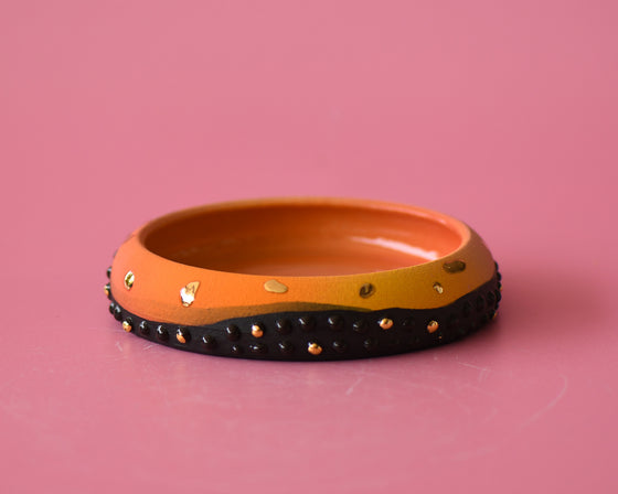 Gold flecked dish