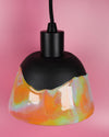 Rainbow marble pendant light