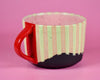 11oz Mint Striped Holiday mug 4