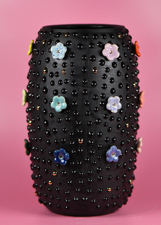 Black Rainbow 3D Flower vase 3