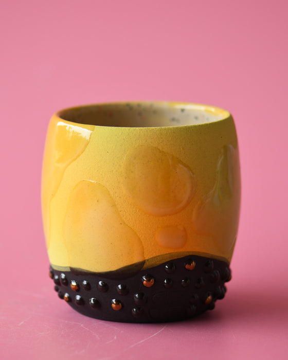 10oz Green/yellow lava lamp cup