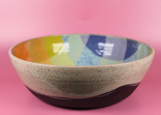 Rainbow picnic bowl 1