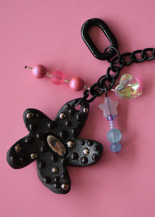  Silver and Black Bag charm