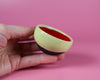 Mint/red mini bowl