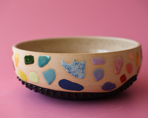 Rainbow blob bowl