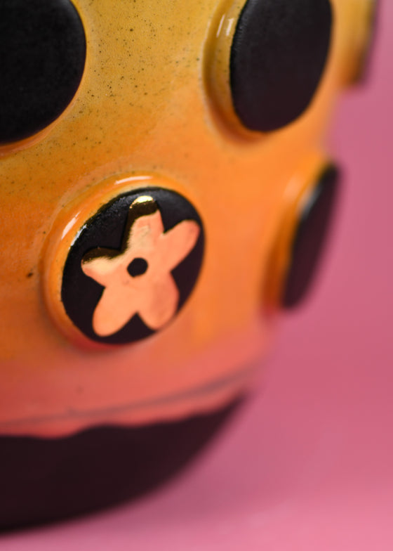 Rainbow dot vase 1