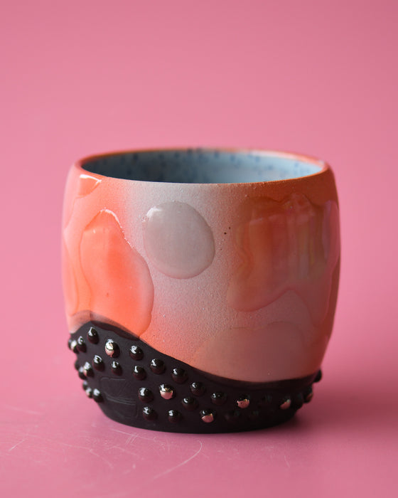 12oz red/blue lava lamp cup