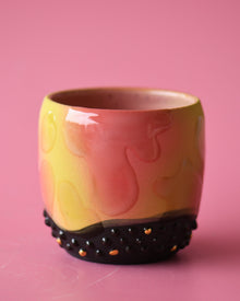  12oz Green/pink lava lamp cup