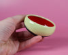 Mint/red mini bowl