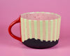 11oz Mint Striped Holiday mug 4