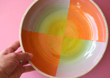  Blocked rainbow fade bowl