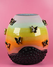  Rainbow Butterfly vase