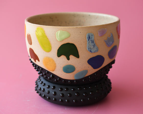 Rainbow blob planter 2