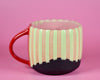 12oz Mint Striped Holiday mug 5