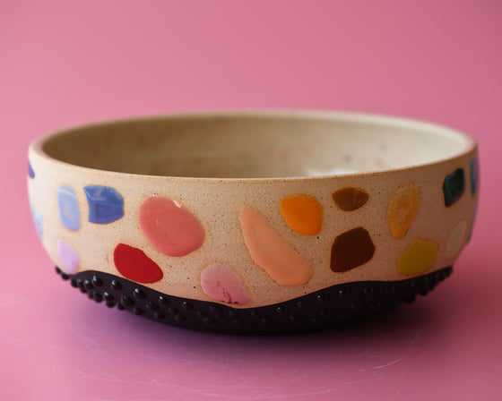 Rainbow blob bowl