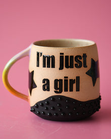  14oz I'm Just a Girl mug 1