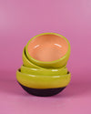 Green/peach mini bowl