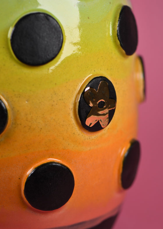 Rainbow dot vase 2