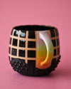 14oz Black grid mug 2