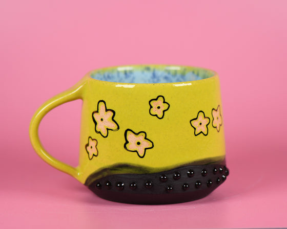 11oz Green flower mug 4