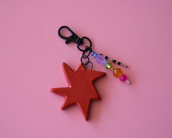 Starburst bag charm 10