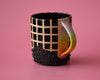 16oz Black Grid mug 2