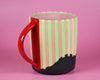 19oz Mint Striped Holiday mug 1