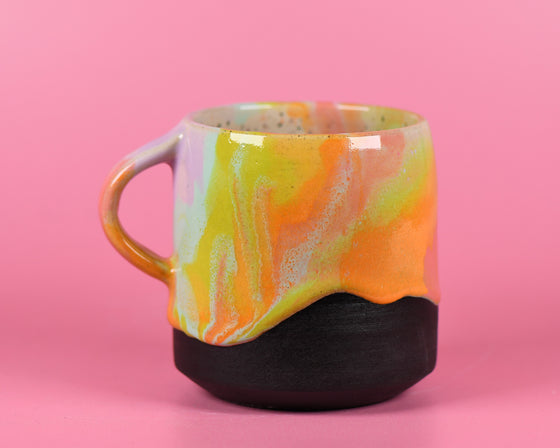 11oz Rainbow marble mug 5