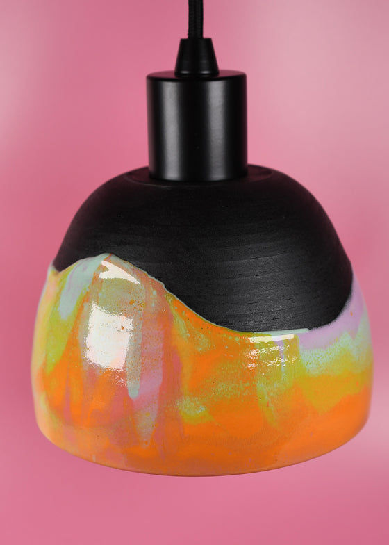 Rainbow marble pendant light 2