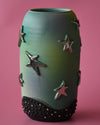 Silver star vase