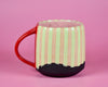 12oz Mint Striped Holiday mug 6