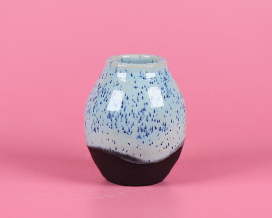 Speckled blue mini pot #5