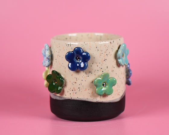9oz 3D flower mug 3