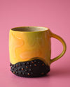 12oz green/yellow lava lamp mug