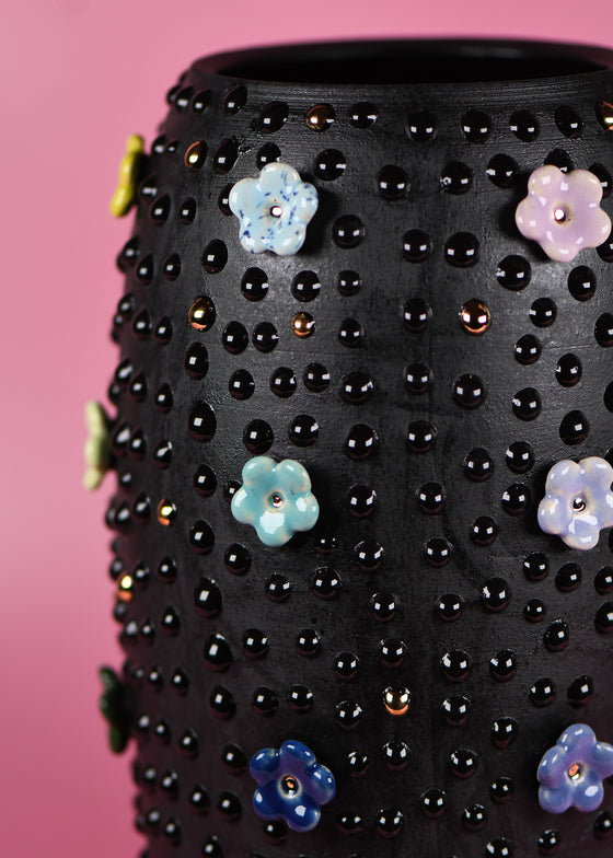 Black Rainbow 3D Flower vase 3