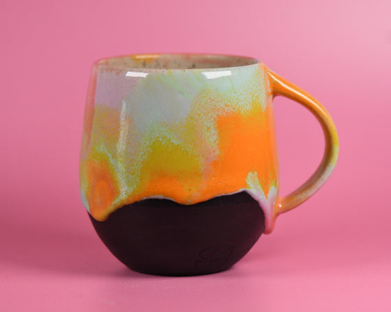 12oz Rainbow marble mug 5