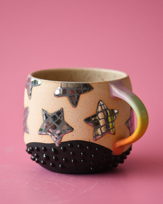 14oz Disco star mug 10