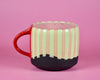 11oz Mint Striped Holiday mug 3
