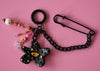 Gold and Black Bag charm 2