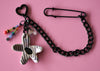 Silver Stripe Bag charm 2